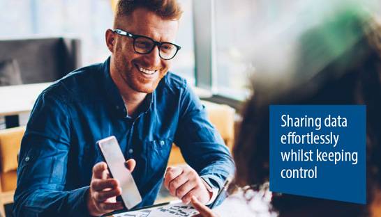 Sharing data effortlessly whilst keeping control
