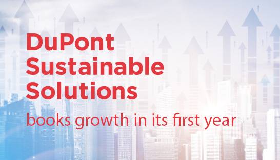 DuPont Sustainable Solutions books growth in its first year