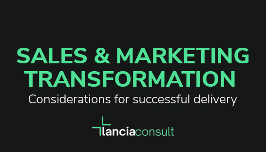 Successfully delivering sales & marketing transformation