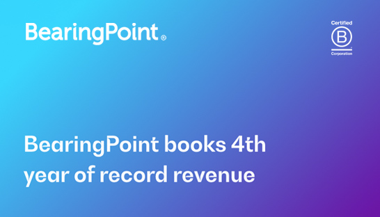 BearingPoint posts record revenue for fourth year in a row